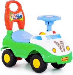 Stumdomas automobilis su atlošu ir garsu