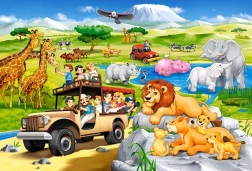 Castorland dėlionė Safari nuotykiai MAXI 40 dalių