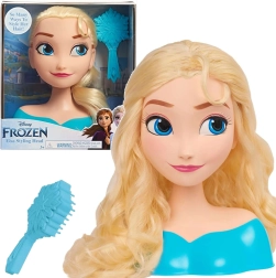 DISNEY FROZEN Elzos šukavimo ir stiliaus galva su šepetėliu