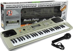 Elektroninis klavišinis instrumentas su mikrofonu