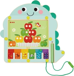 Magnetinis spalvų rūšiavimo žaidimas su dinozauru