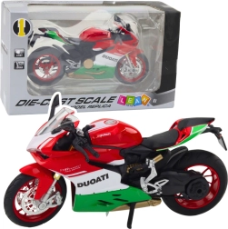 Metalinio sportinio motociklo modelis su šviesomis ir garsais 1:12