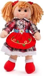 Medžiaginė lėlė Bigjigs Toys Mandie 34 cm