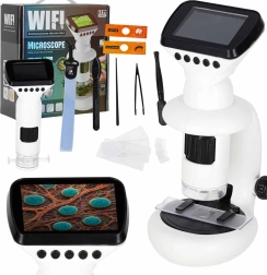 Skaitmeninis „Wi‑Fi“ mikroskopas su LCD ekranu, 200× iki 1000× didinimas