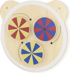 Medinė sieninė lentelė – meškiukas, Montessori, FSC