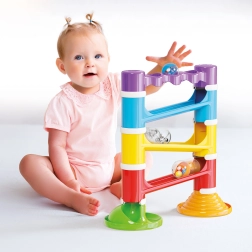 Migoga garsinė rutuliukų trasa