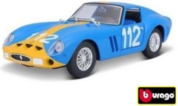 BBURAGO FERRARI 250 GTO 1:24 metalinio modelio konstruktorius – mėlynas
