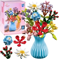 Wildflower bouquet building set in a vase – 8 models