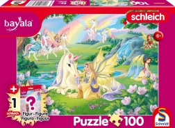 Dėlionė Bayala: stebuklingi vienaragiai (100 detalių) su SCHLEICH figūrėle