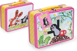 Skardinis lagaminėlis Kurmis rožinis vaikams