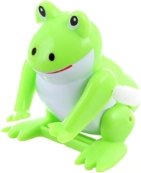 Šokinėjanti prisukama varlytė – plastikinis žaislas vaikams