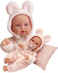 Antonio Juan Kika realistiška lėlė kūdikis 27 cm su minkštu kūnu ir judančiomis galūnėmis
