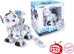 RC robotinis šuo su šviesos ir garso efektais, USB įkrovimas, 23 cm