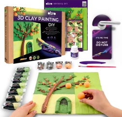 Okto art set for painting with clay Orange Siesta 30 × 30 cm