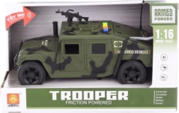 Battery-Powered Military Car with Lights and Sounds