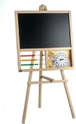 Medinė stacionari lenta su skaitikliu ir laikrodžiu