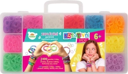 Kūrybinis rinkinio rinkinys gumyčių pynimui su mezgimo staklėmis ir priedais