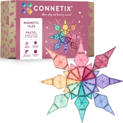 Connetix Pastel Geometry Pack magnetinė konstravimo dėlionė 40 dalių