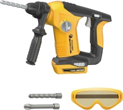 Elektrinis vaikiškas gręžtuvas su įrankių rinkiniu