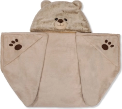 Warm Blanket with Hood Bear Cozy Noxxiez