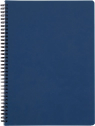 Žiedinis bloknotas A5 PP Classic mėlynas