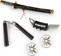 Nindzės plastinių ginklų rinkinys vaikams