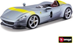Ferrari Monza SP1 sidabrinė/mėlyna metalinis modelis 1:24