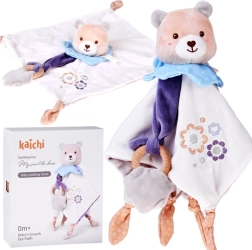 Minkštas meškiukas su kramtuku ir nuraminančia skepetėle KAICHI My Sweet Ko Bear