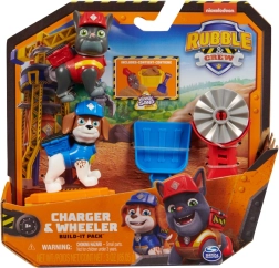 Rubble & Crew Charger ir Wheeler statybos rinkinys su kinetiniu smėliu