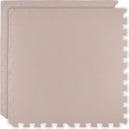 HUMBI Foam Mat 120 × 60 cm – large waterproof foam puzzle, safe, 2 pcs, light pink