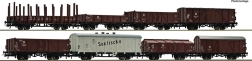 Set of 8 DR freight cars H0