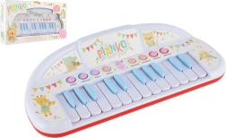 Vaikiškas pianinas su gyvūnėliais 35 cm, maitinamas baterijomis, su garsais