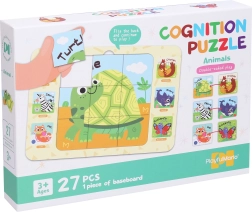 Double-sided animal puzzle 27 pieces 25 × 18 cm