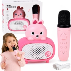 Interactive children’s karaoke with Bluetooth microphone and speaker – bunny