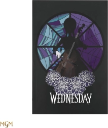 Lined Wednesday Notebook with Soft Cover, 128 Pages