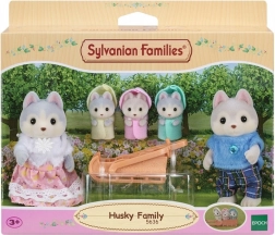 Haskių šeima SYLVANIAN FAMILIES – figūrėlių rinkinys su rogutėmis