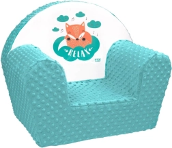 Children's Minky Armchair NEW BABY Fox, mint