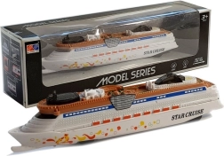 Žaislinis baterijomis maitinamas laivas su šviesomis ir garsais