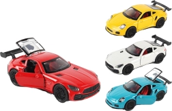 Metal car with opening doors 12 cm