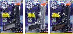 Rutuliukų pistoletas su šaudmenimis 21 cm, 3 spalvos