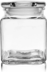 Stiklinė kvadratinė maisto dėžutė 950 ml
