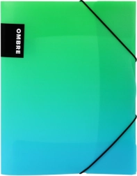 A4 PP VERDE segtuvas su gumele, žalias