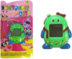 Elektroninis gyvūnėlis Tamagotchi su žaliu kaspinu