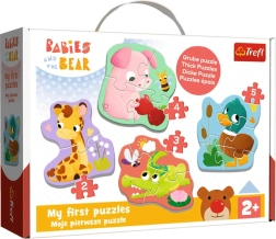 Puzzle Baby Classic – gyvūnėlių mažyliai TREFL
