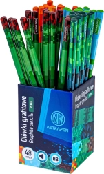 Trikampis grafitinis pieštukas HB ASTRA Pixel One