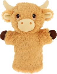 Pliušinis rankinis lėliukas Aukštumų karvė