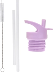 Dangtelis, šepetėlis ir šiaudeliai nerūdijančio plieno buteliui Gėlių Sodas