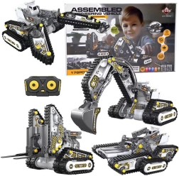 Konstruktorius 4 viename – nuotoliniu būdu valdomos statybinės mašinos, 176 detalės