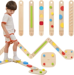 Viga medinė modulinių balansavimo ir sensomotorinė trasa