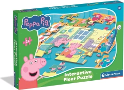 Interactive floor puzzle PEPPA PIG with electronic pen 70 × 100 cm